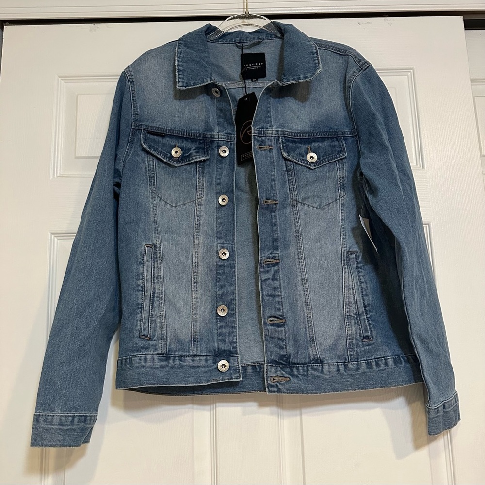 NWT MEN’S REQUEST PREMIUM CLASSIC DENIM JACKET SIZE M